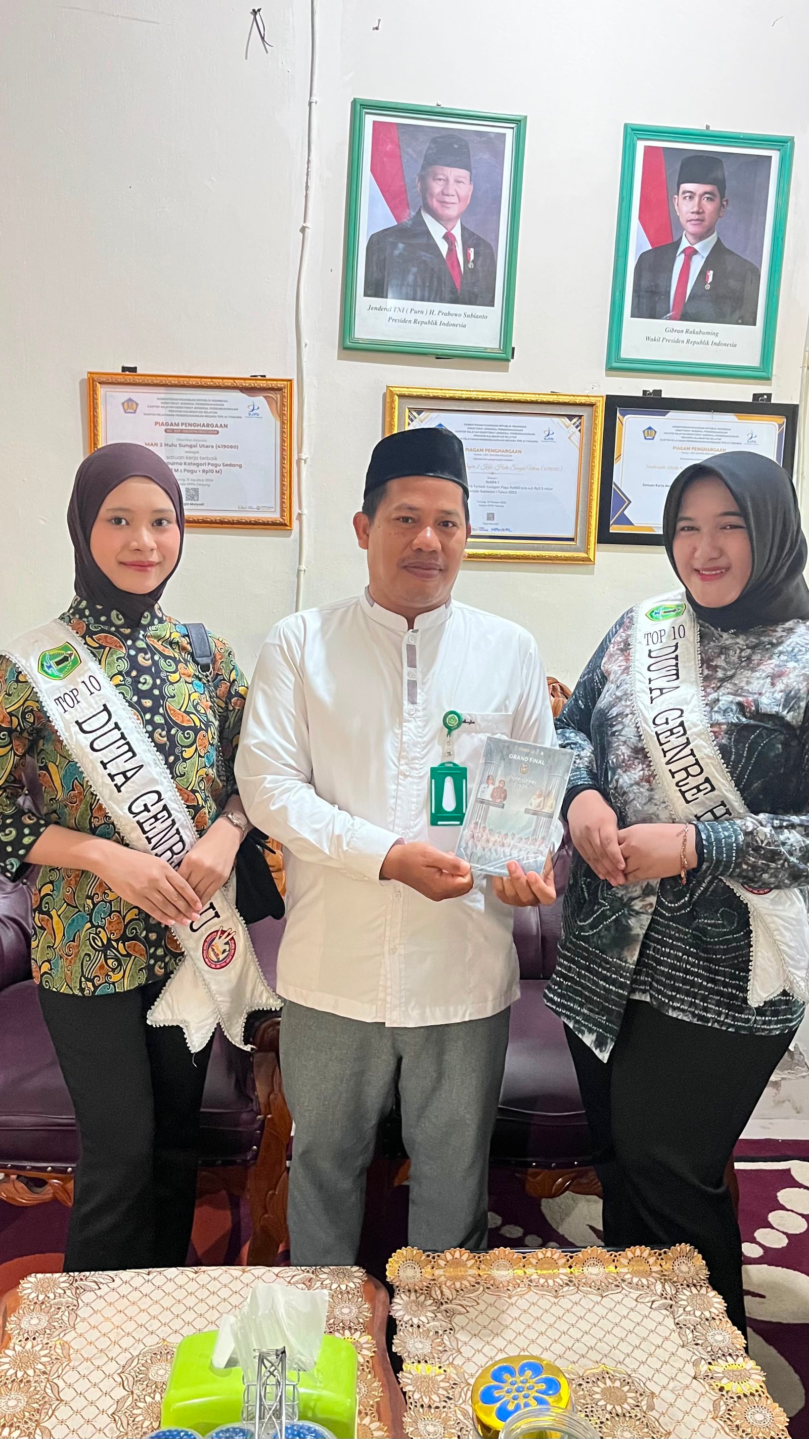 Dukung Generasi Berencana, MAN 2 HSU Berikan Dukungan Penuh Dua Siswa di Ajang Pemilihan Duta GenRe Kab.HSU 2026